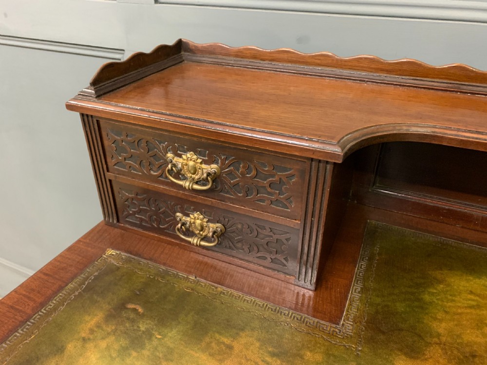 Late Victorian Mahogany Writing Desk View VI