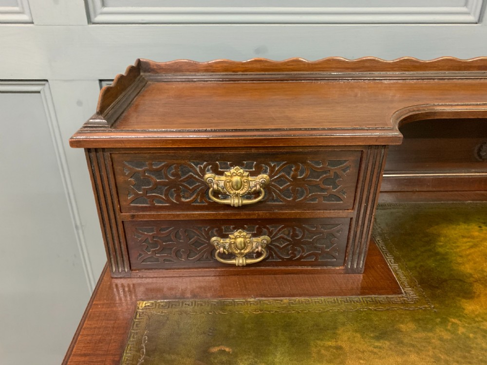 Late Victorian Mahogany Writing Desk View VII