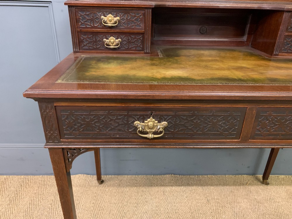 Late Victorian Mahogany Writing Desk View VIII