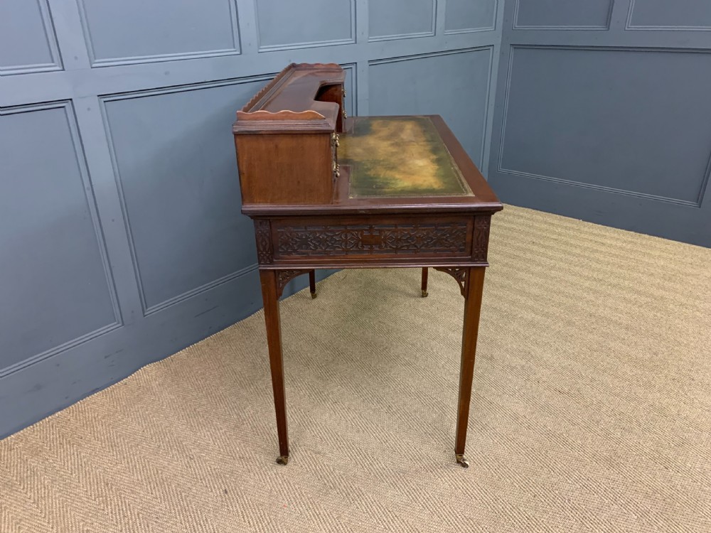 Late Victorian Mahogany Writing Desk View IX
