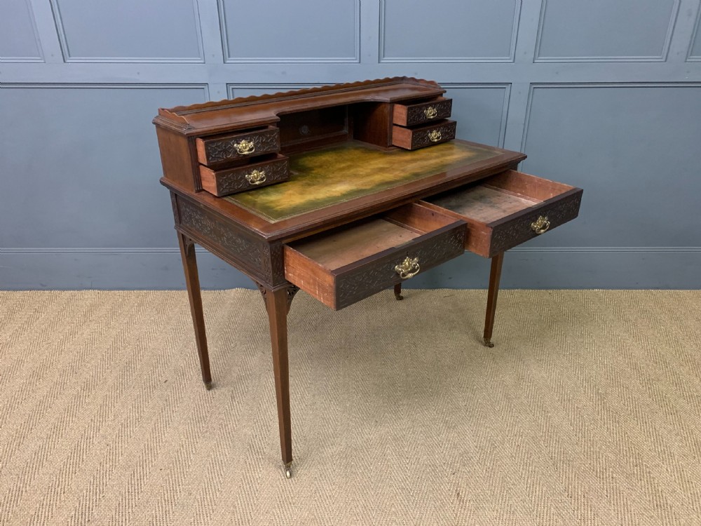 Late Victorian Mahogany Writing Desk View XIV