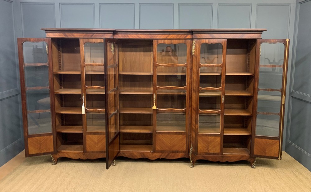 Large Sized French Kingwood Bookcase View VII