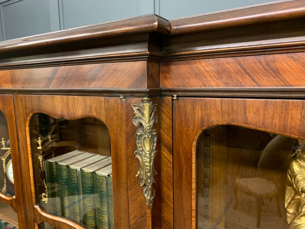 Large Sized French Kingwood Bookcase View X