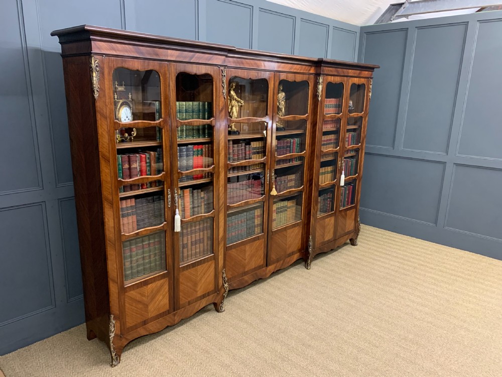 Large Sized French Kingwood Bookcase View XIV