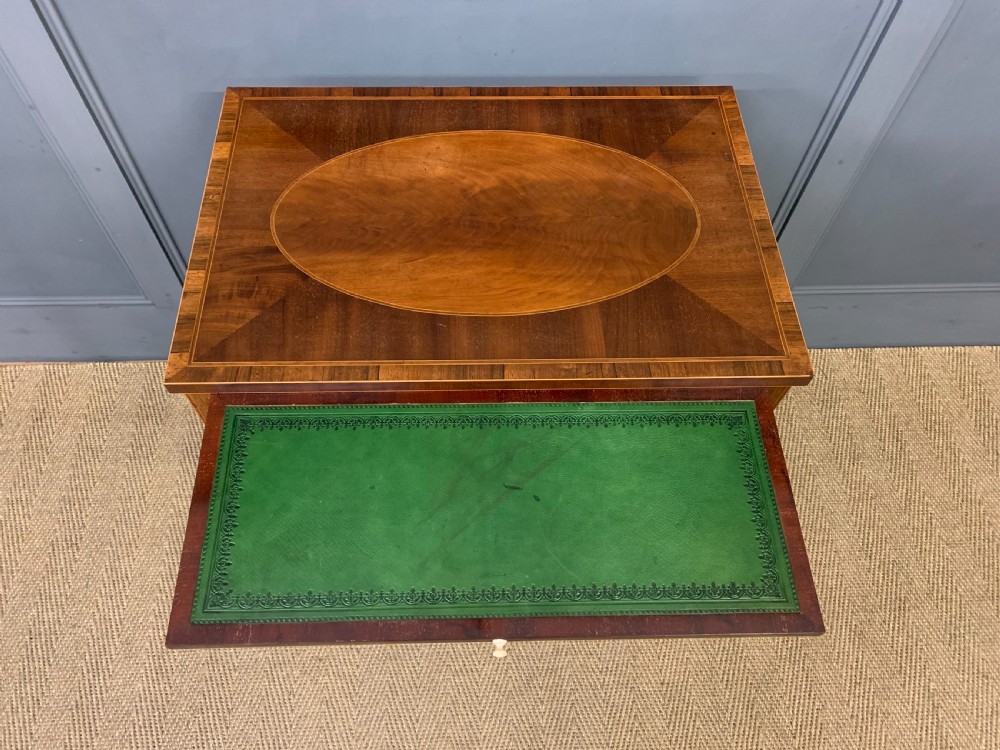 Sheraton Revival Inlaid Mahogany Table View V