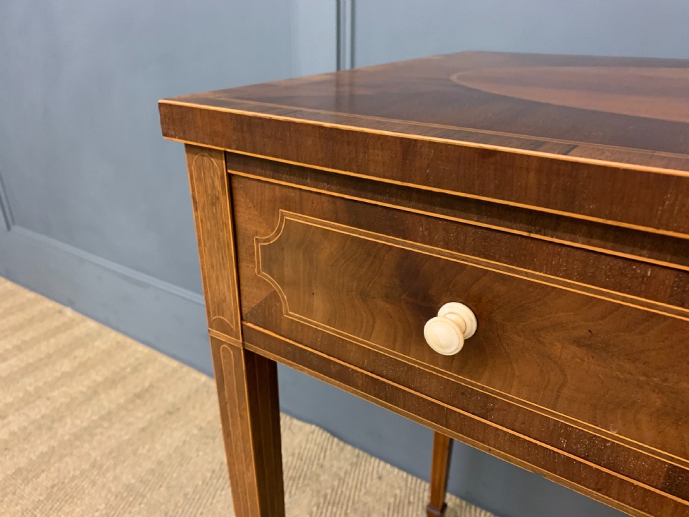 Sheraton Revival Inlaid Mahogany Table View X