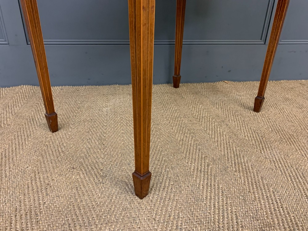 Sheraton Revival Inlaid Mahogany Table View XIII