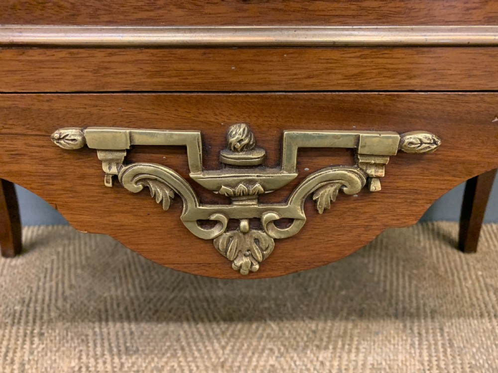 French Marble Topped Mahogany Commode View V