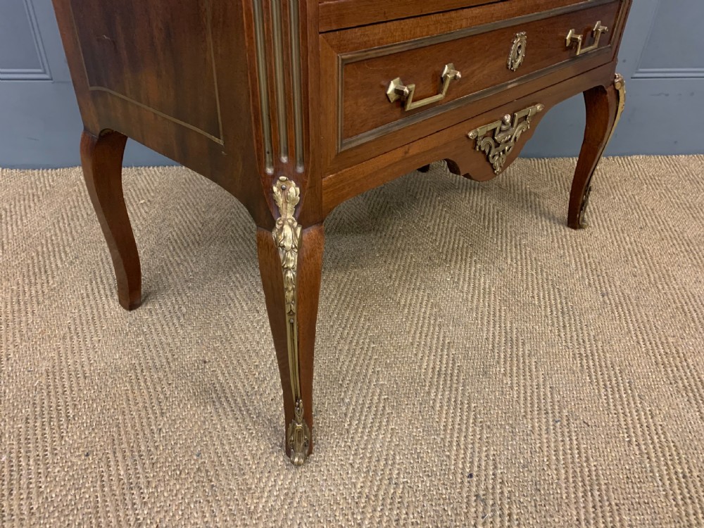 French Marble Topped Mahogany Commode View X