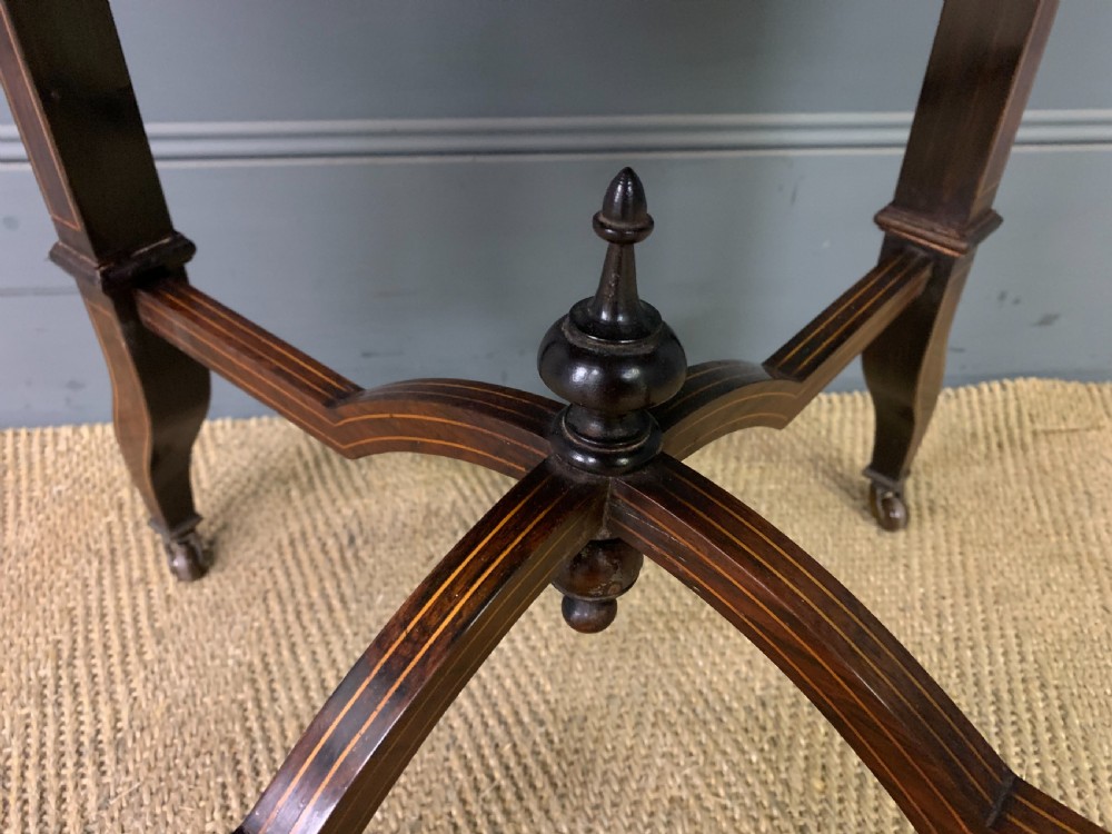 Inlaid Rosewood Flap Table View IV
