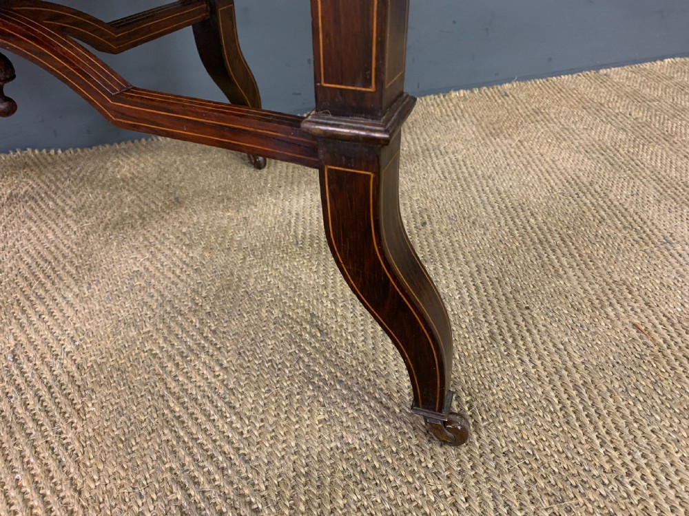 Inlaid Rosewood Flap Table View V