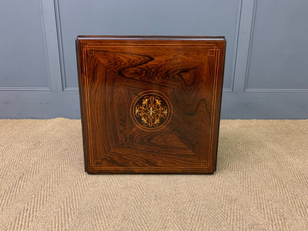 Inlaid Rosewood Flap Table View XII