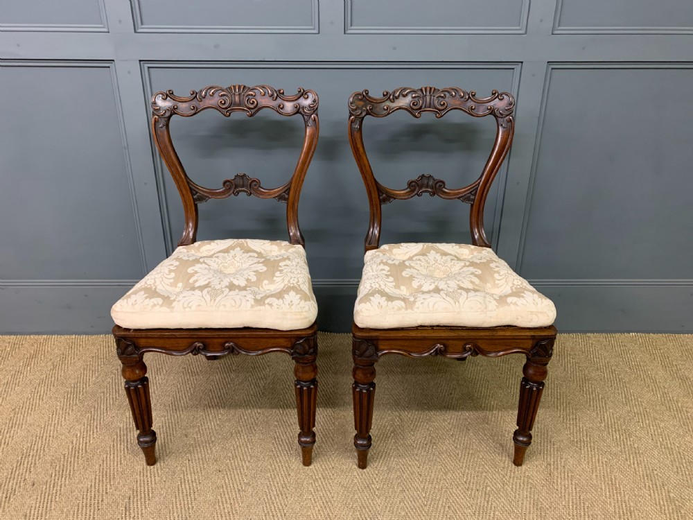 Gillows Pair of Victorian Rosewood Chairs View III