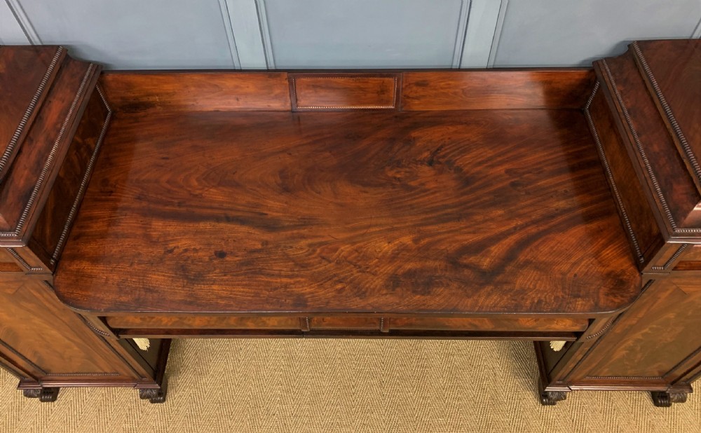 Regency Flame Mahogany Pedestal Sideboard View II