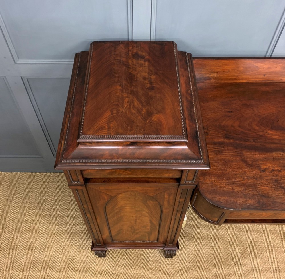 Regency Flame Mahogany Pedestal Sideboard View III