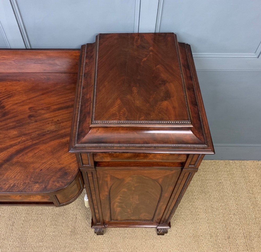 Regency Flame Mahogany Pedestal Sideboard View IV