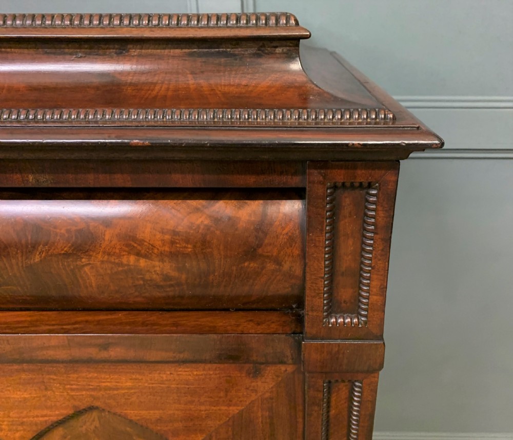 Regency Flame Mahogany Pedestal Sideboard View X