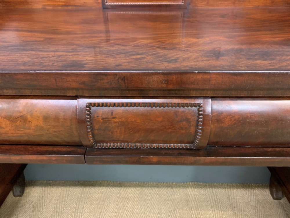 Regency Flame Mahogany Pedestal Sideboard View XII