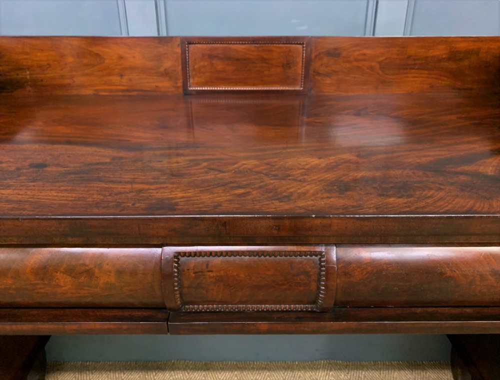 Regency Flame Mahogany Pedestal Sideboard View XIII