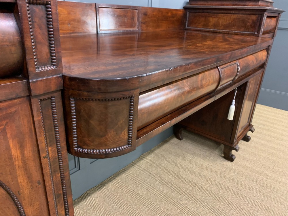 Regency Flame Mahogany Pedestal Sideboard View XVIII
