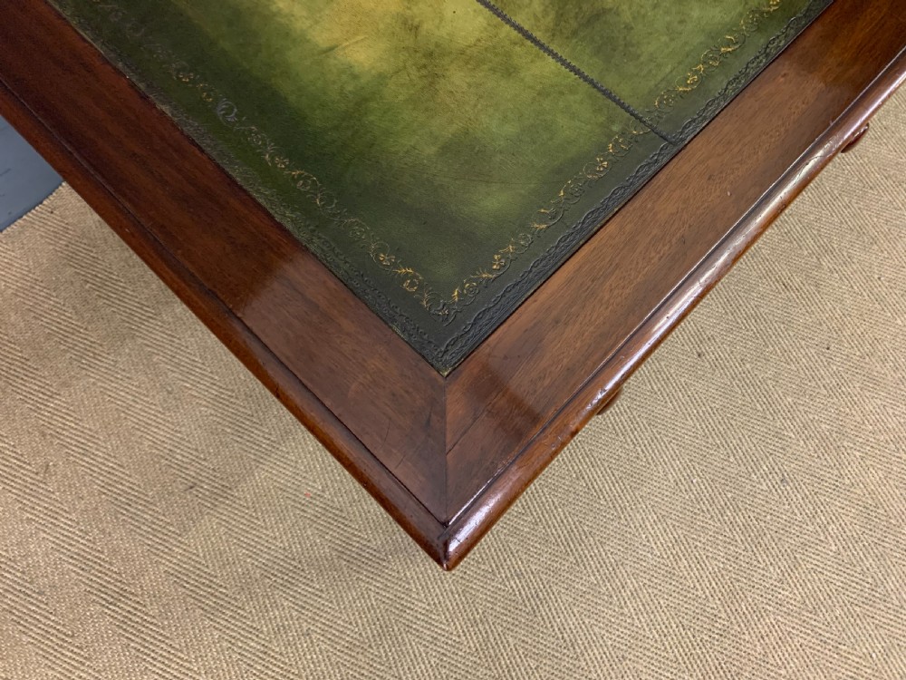Victorian Mahogany 4 Drawer Partners Writing Table View VI