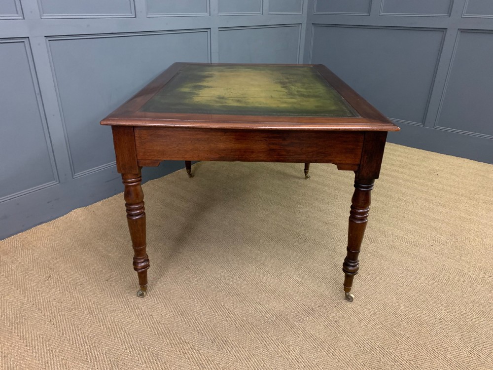 Victorian Mahogany 4 Drawer Partners Writing Table View X
