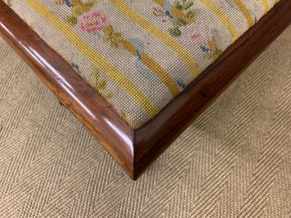 Pair of Early 19th Century Rosewood X Frame Stools View X