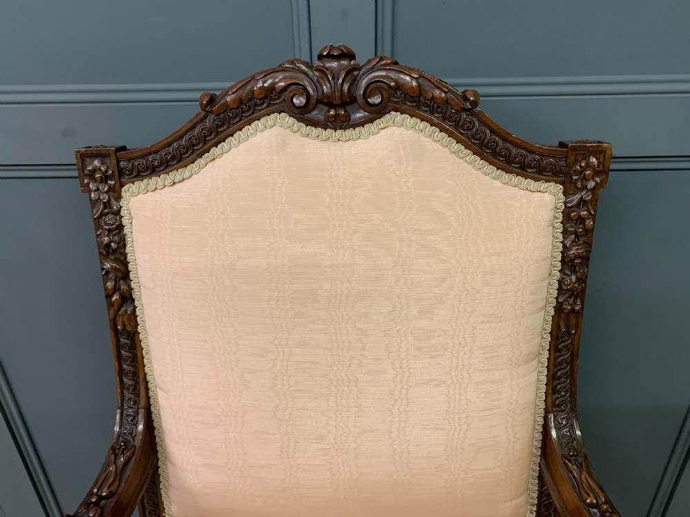 Pair of French Walnut Fauteuils View VI