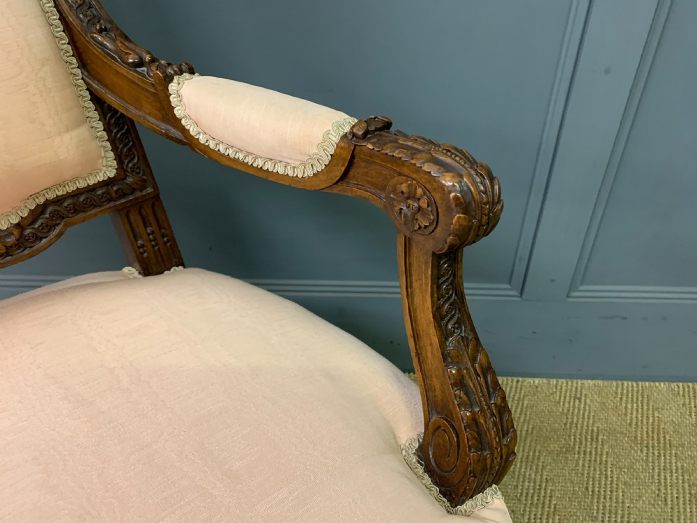 Pair of French Walnut Fauteuils View XII