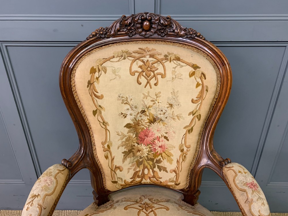 Pair of French Rosewood Fauteuils View V