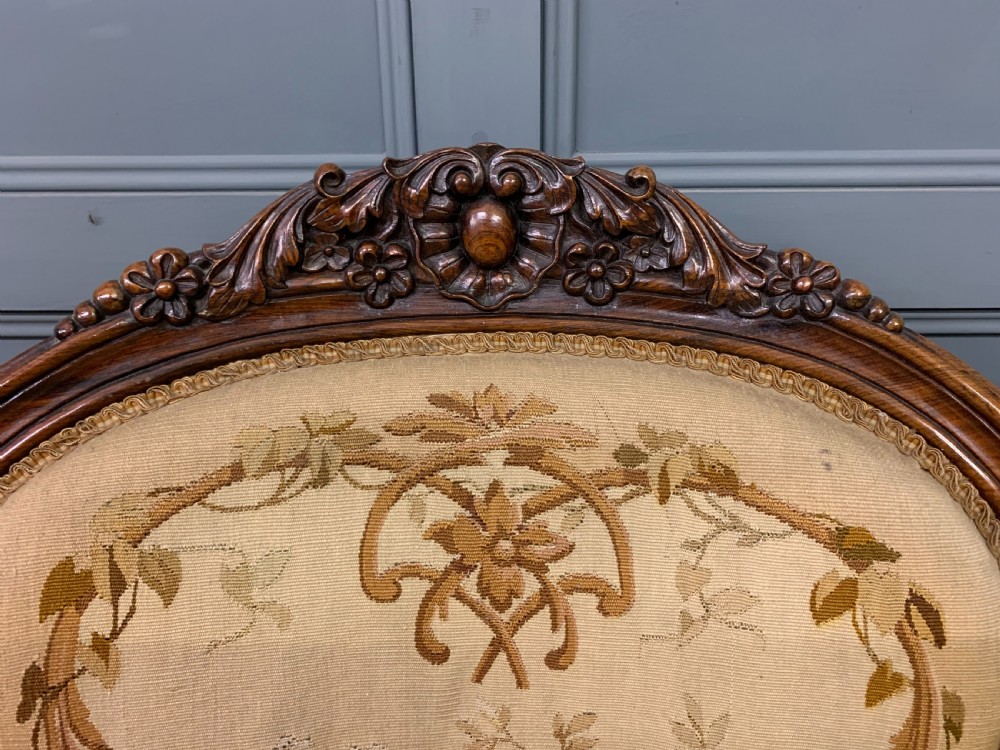 Pair of French Rosewood Fauteuils View VI