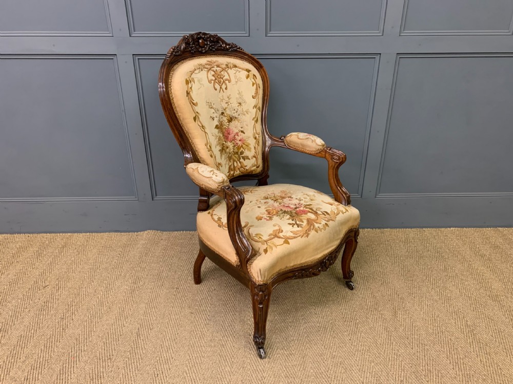 Pair of French Rosewood Fauteuils View VIII