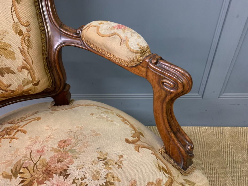 Pair of French Rosewood Fauteuils View X