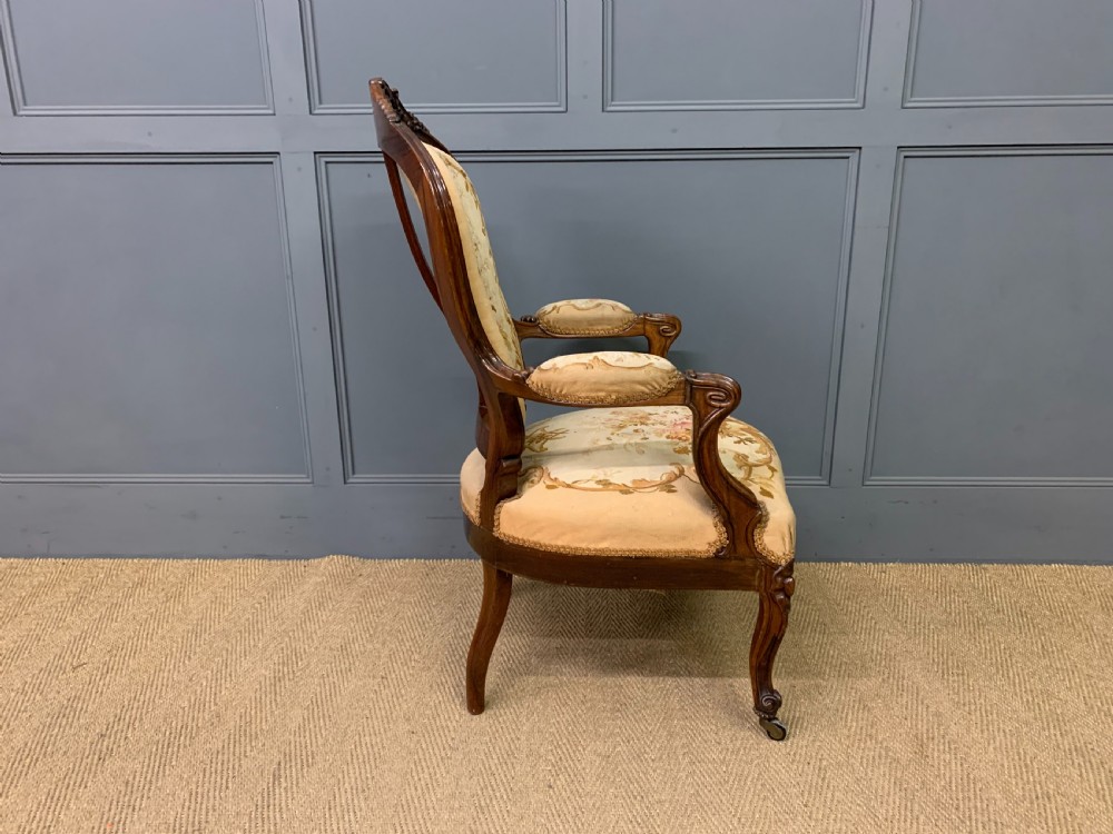 Pair of French Rosewood Fauteuils View XI