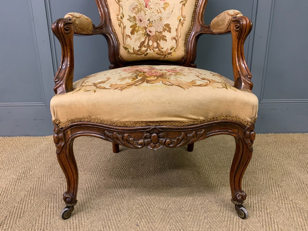 Pair of French Rosewood Armchairs View VII