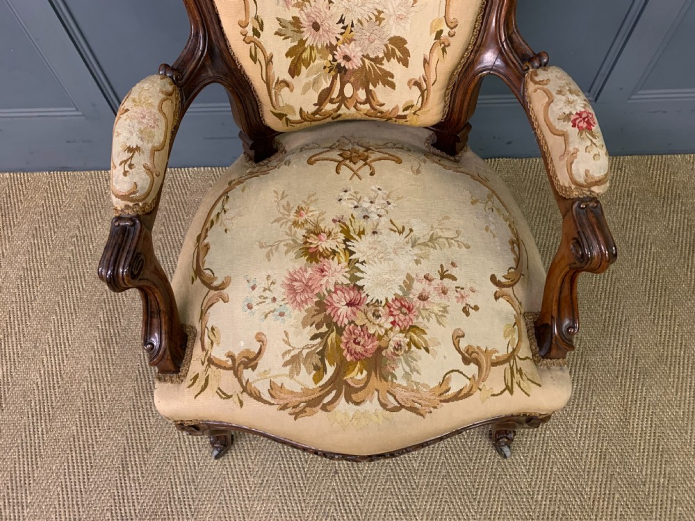 Pair of French Rosewood Armchairs View VIII