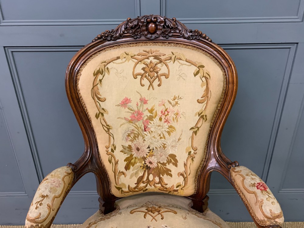 Pair of French Rosewood Armchairs View IX