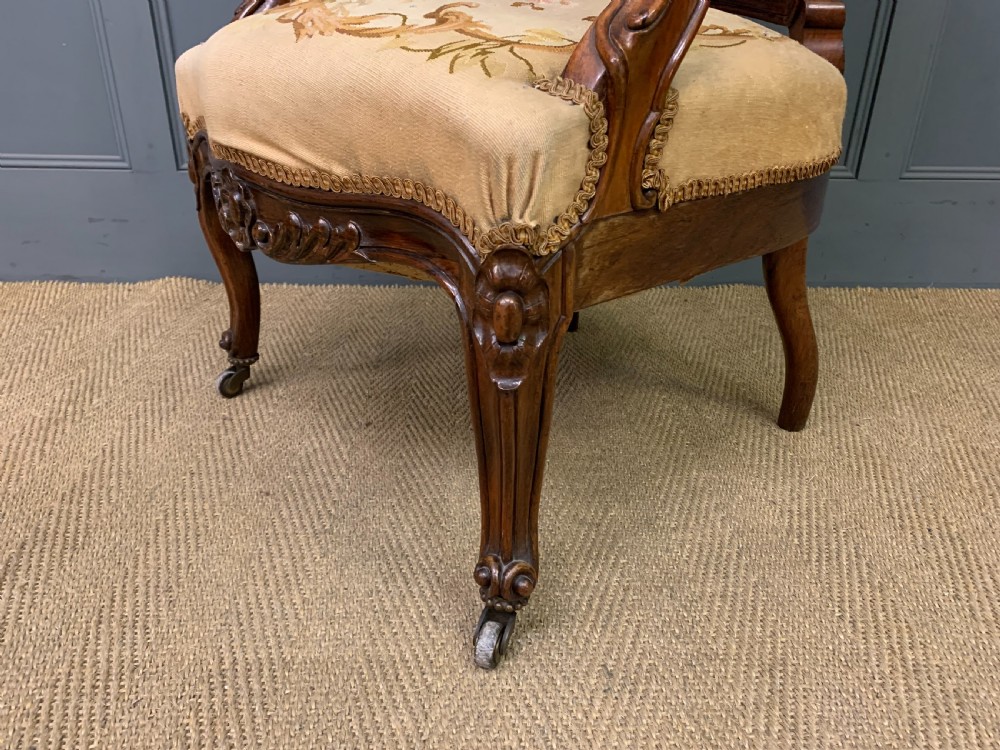 Pair of French Rosewood Armchairs View XII