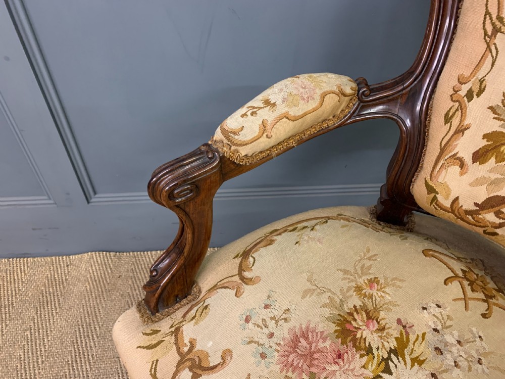 Pair of French Rosewood Armchairs View XIII