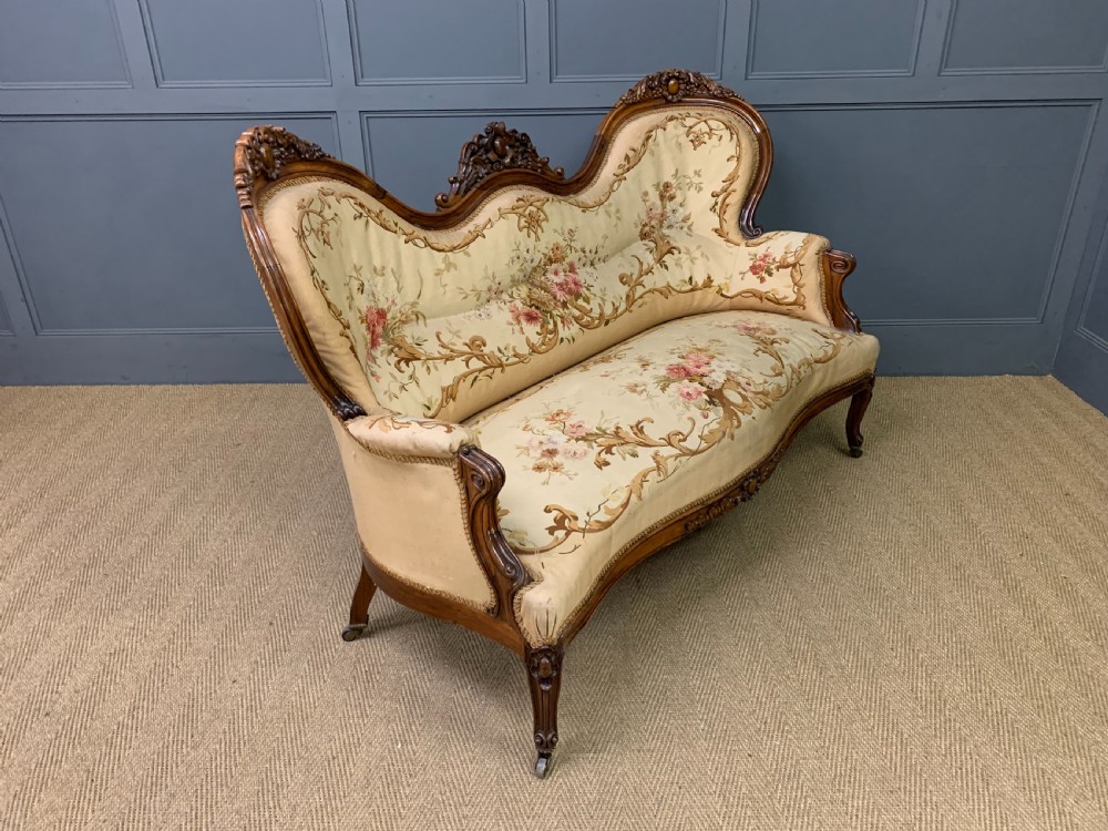 French Rosewood Settee View VII