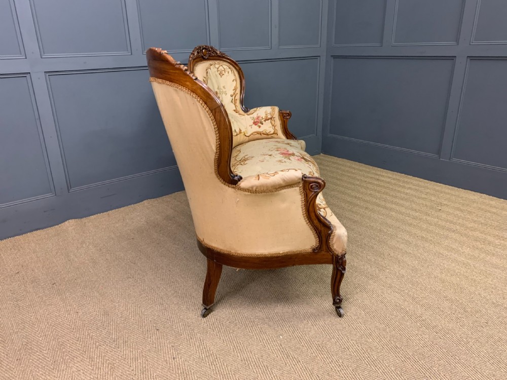 French Rosewood Settee View VIII