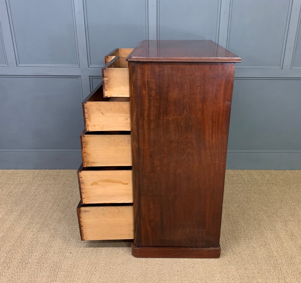 Tall Victorian Mahogany Chest of Drawers View X