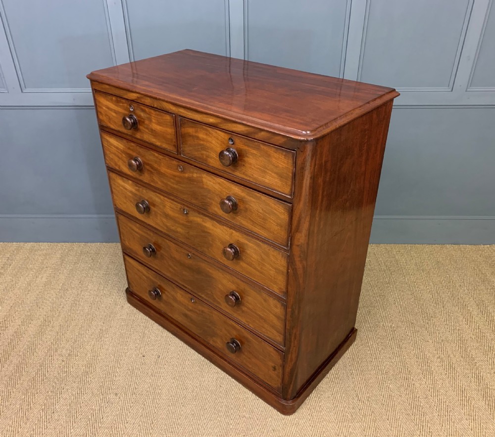 Tall Victorian Mahogany Chest of Drawers View XI