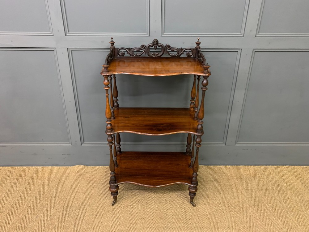 Victorian Rosewood 3 Tier Whatnot View II