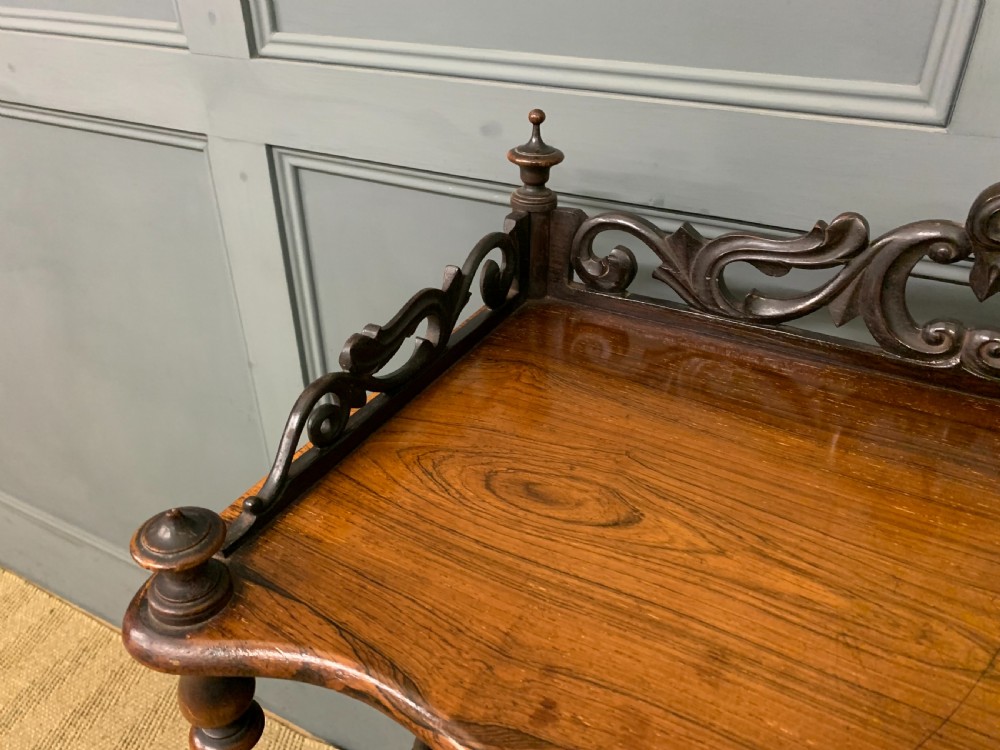 Victorian Rosewood 3 Tier Whatnot View V
