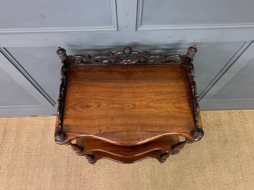 Victorian Rosewood 3 Tier Whatnot View VII