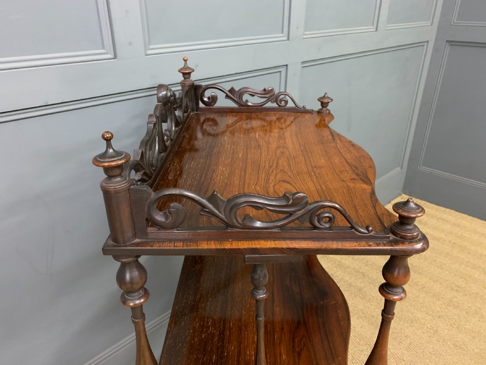 Victorian Rosewood 3 Tier Whatnot View X