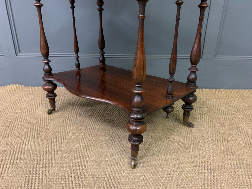 Victorian Rosewood 3 Tier Whatnot View XII