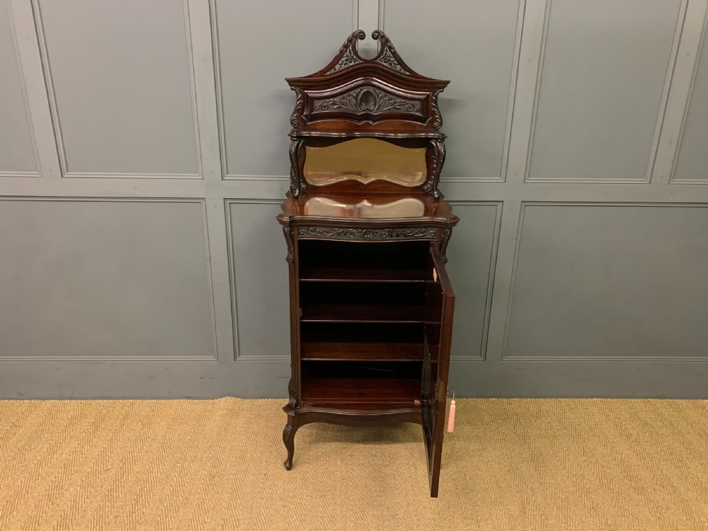 Maple and Co. Victorian Mahogany Cabinet View VII