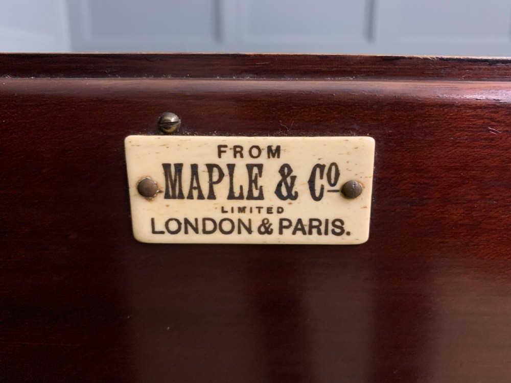 Maple and Co. Victorian Mahogany Cabinet View VIII